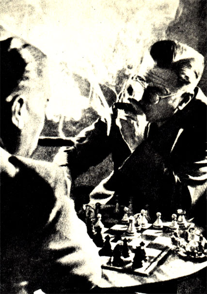 Курильщики. Фотокомпозиция Брауна-Шотара (1955 год)