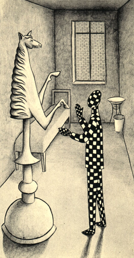 Иллюстрация к 'Шахматной новелле' Стефана Цвейга. (Худ. Д. Мруз - 'Пшекруй')
