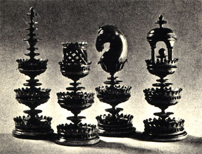 Шахматы - резьба по дереву. Чешское ремесло конца XVIII века