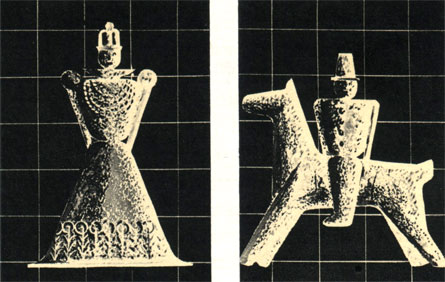 А. Яблонски: Проект для выполнения ручным способом из серебра фигур королевы и коня (комплект на тему польского фольклора)