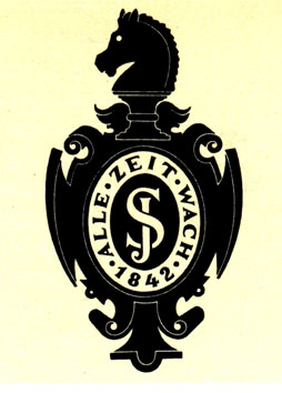 Шахматный конь - украшение эмблемы издательской фирмы 'Шнрингер-Ферлаг' в ФРГ;