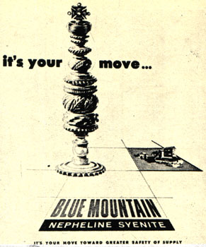 Американский рекламный плакат завода сельскохозяйственных машин с фигурой шахматного короля