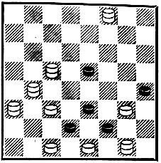 15. 'Шахматное обозрение', 1901. Почетный отзыв. Запереть дамку