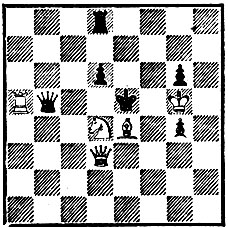 8. 'Шахматное обозрение', 1909. Мат в 2 хода