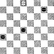 №54. В. Абаулин (З. Цирик. 'Шашечный эндшпиль', 1959). Ход черных. Белые делают ничью
