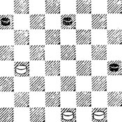 №403. Бекерис - Криволет 'Шашки', 1983 (Цвет шашек изменен). Выигрыш