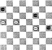 №564. Цирик - Рубин (З. Цирик. 'Шашечный эндшпиль', 1959). При ходе черных - белые выигрывают. При ходе белых - ничья