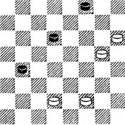 №634. Цирик - Бондарев (З. Цирик. 'Русские шашки', 1953). Ход черных. Белые выигрывают