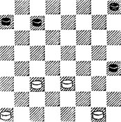 №650. Цирик - Шмидт 13-е первенство СССР, 1951 (Цвет шашек изменен). Выигрыш
