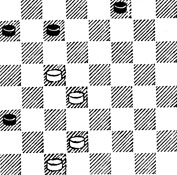 №690. Гагарина - Лановая '64', 1977 (Цвет шашек изменен). Выигрыш