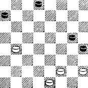 №737. Б. Блиндер - Сидлин (З. Цирик. 'Русские шашки', 1953). Выигрыш