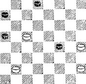 №801. Цициновецкий - Рамм 13-е первенство СССР, 1951 (Цвет шашек изменен). Ничья