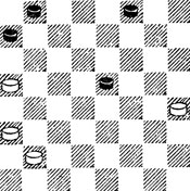 №804. Швидкий - Б. Блиндер 9-е первенство СССР, 1946 (Цвет шашек изменен). Ничья