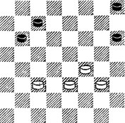 №860. Саядян - Кандауров 'Шашки', 1979 (Цвет шашек изменен). Выигрыш